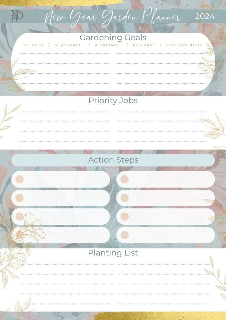 New year Garden Planner VH-D